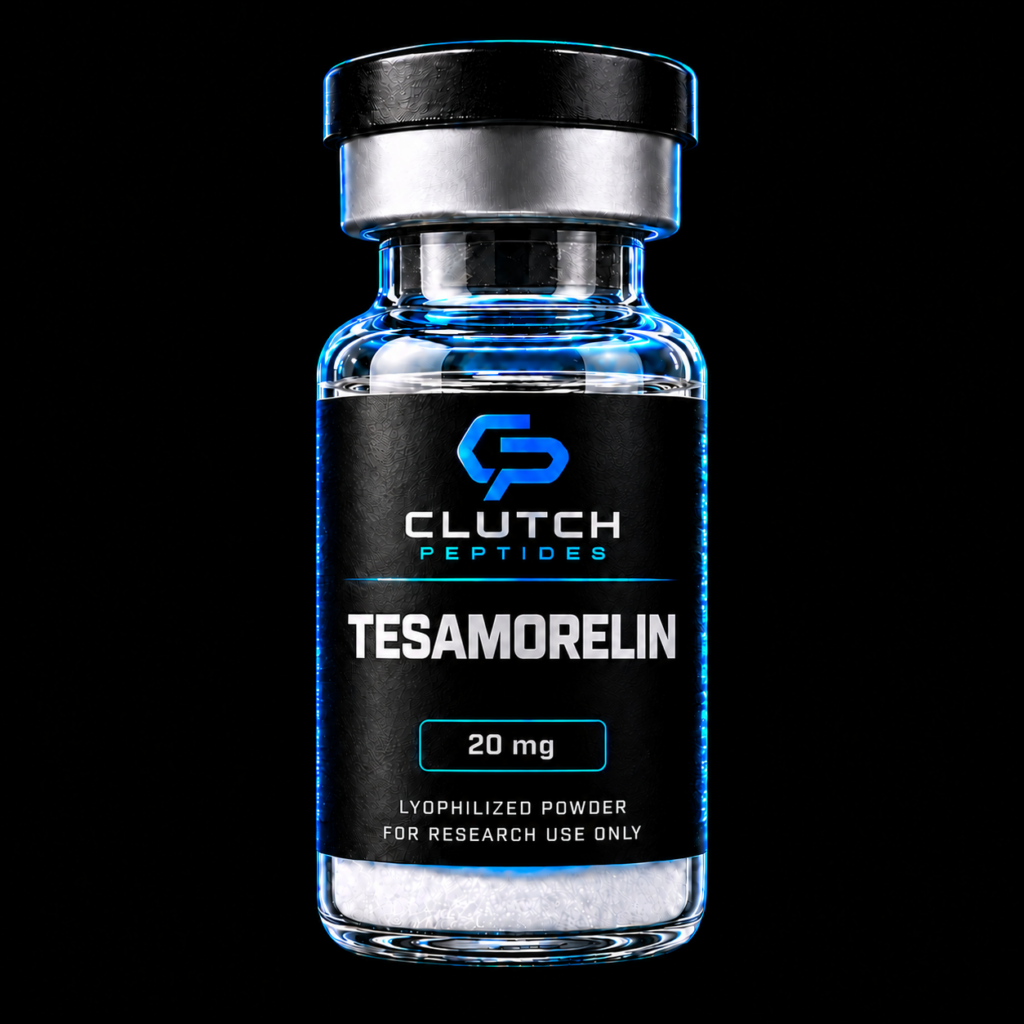 Clutch Peptides Tesamorelin 20 mg vial